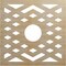 Ekena Millwork Chevron Wood Fretwork Pierced Ceiling Medallion, Birch, 34"OD x 8 3/4"ID x 1/4"T CMWP34X34X0250CHBI - alternate 1